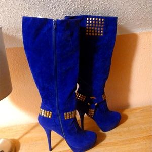 Farenheit stilleto platform heel boots